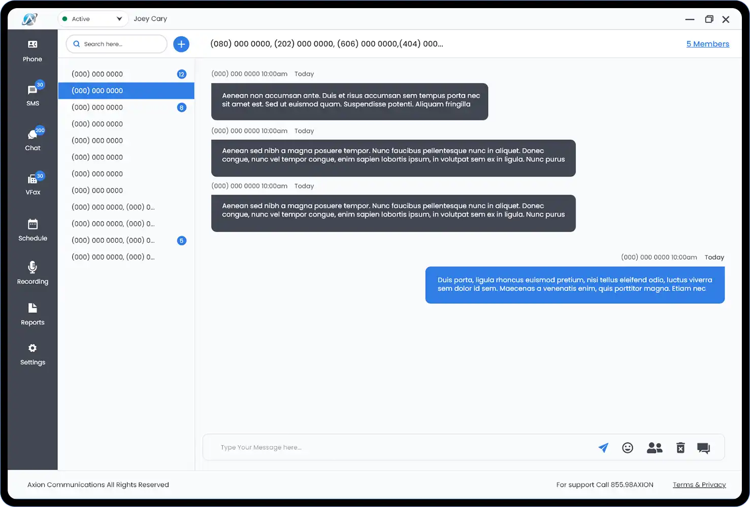 Home 2 SMS feature screenshot