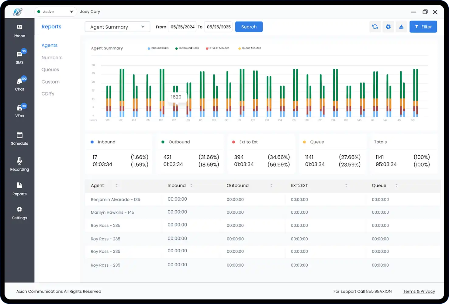 Home 5 Reports feature screenshot