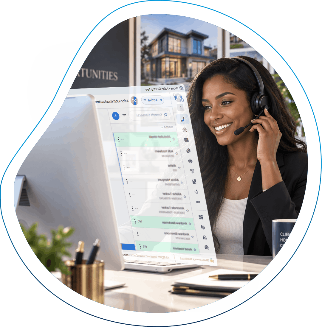 Axion in use at an estate agency