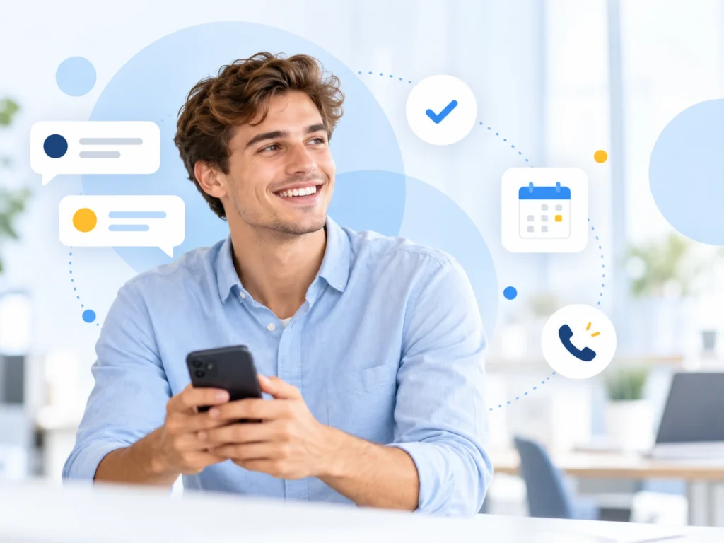 Two-way texting conversations between a business and customers